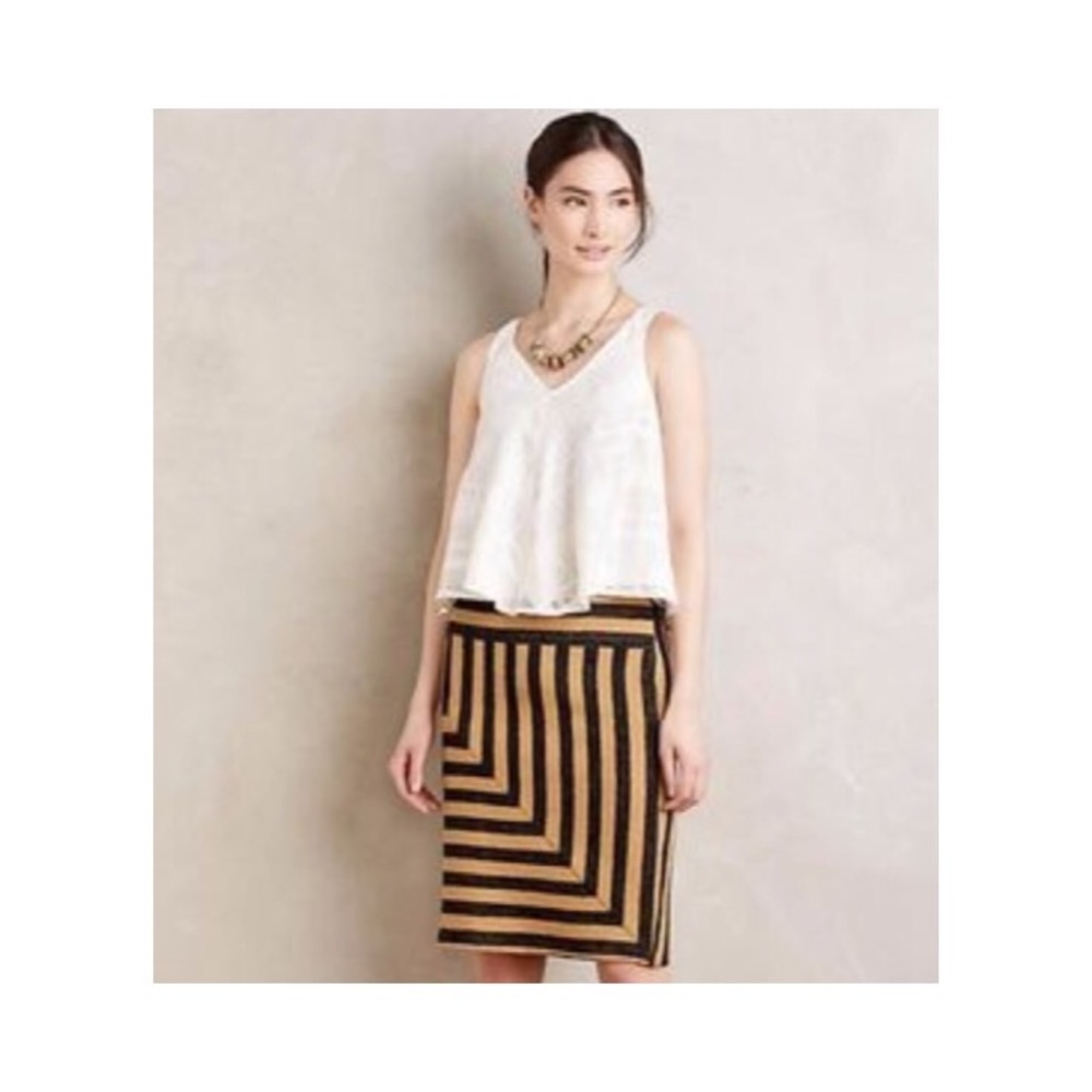 Striped Eva Franco skirt for Anthropologie